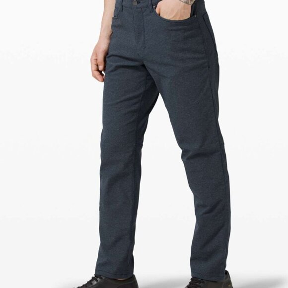 Lululemon ABC Pant Classic Tech Canvas Blue Size 33" - Picture 1 of 8